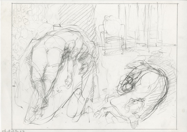 Étude pour « Soft Love in a Loft », 1990