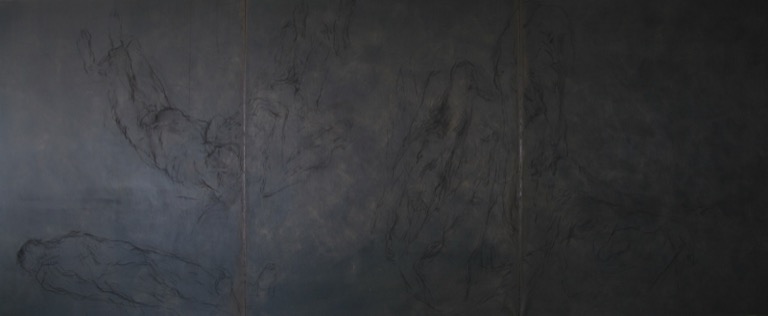 Triptyque noir, détail, 2007
