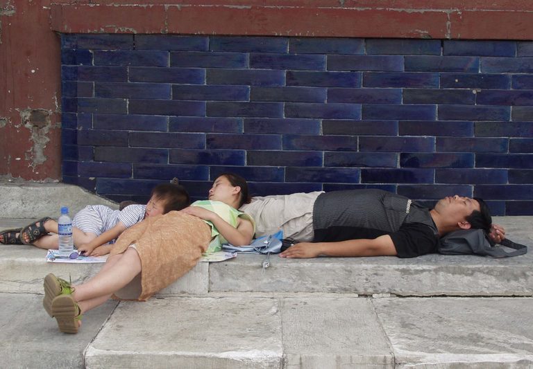 Les dormeurs, photographie, Chine